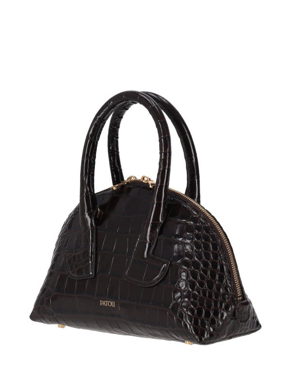 Patou Burgundy Tote Bags