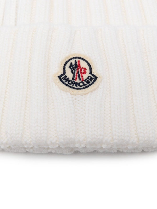 Moncler White Beanies