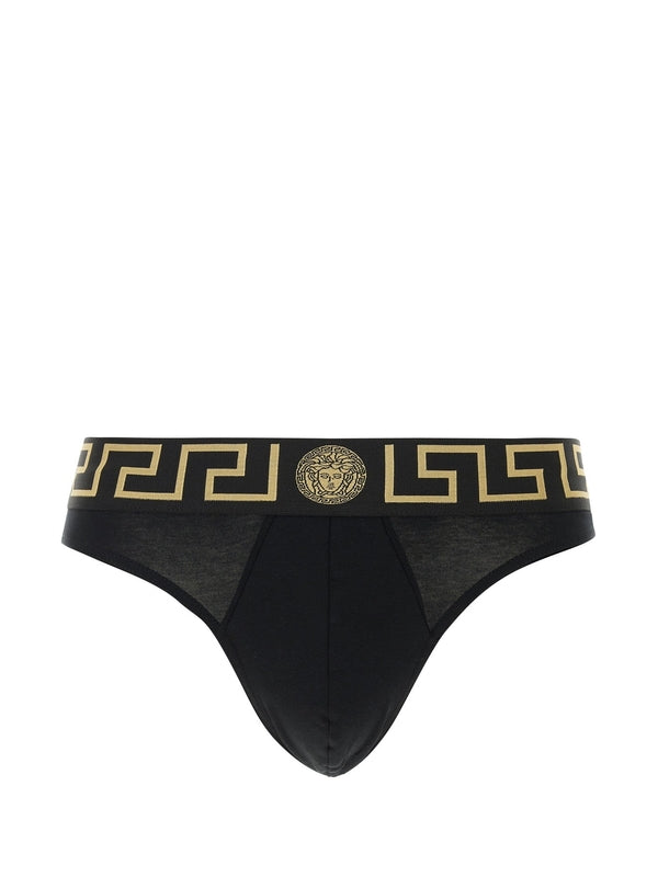 Medusa Greca Logo Band Panties