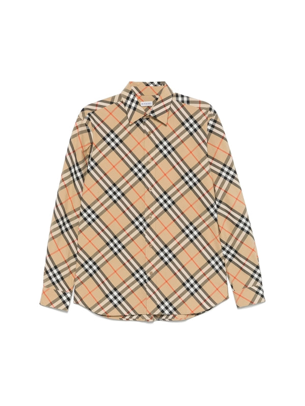 Vintage Check Pattern Cotton
  Shirt