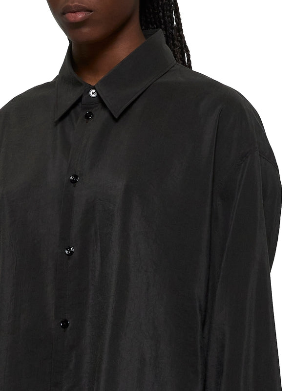 Black Silk Blend Shirt