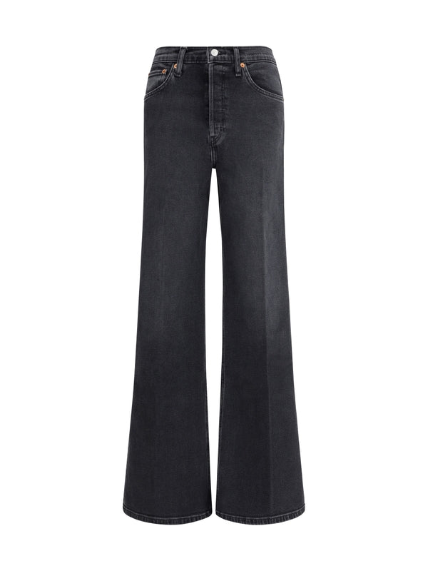 Re/Done Black Denim Pants