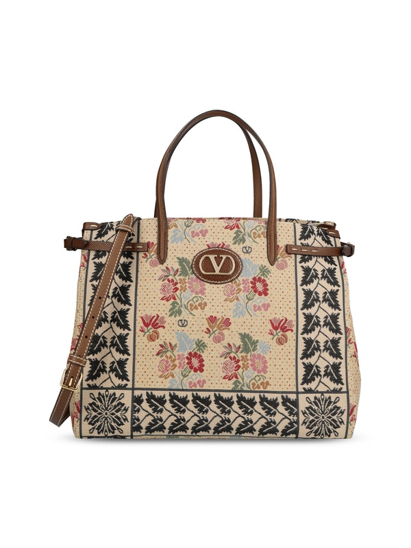 Antibes Jacquard Medium Tote Bag