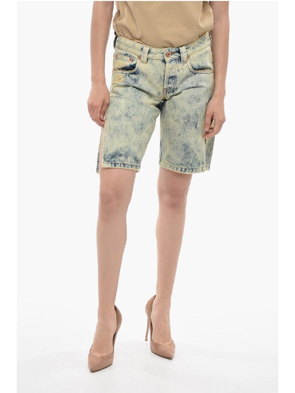 Stone Washing Denim Shorts