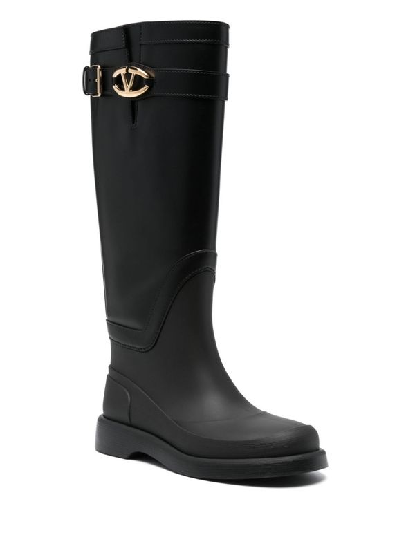 V Logo Rain Boots