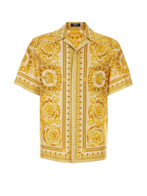 バロックプリントシルクシャツ