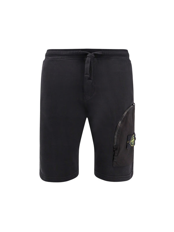 Wappen Patch Cotton Bermuda Shorts