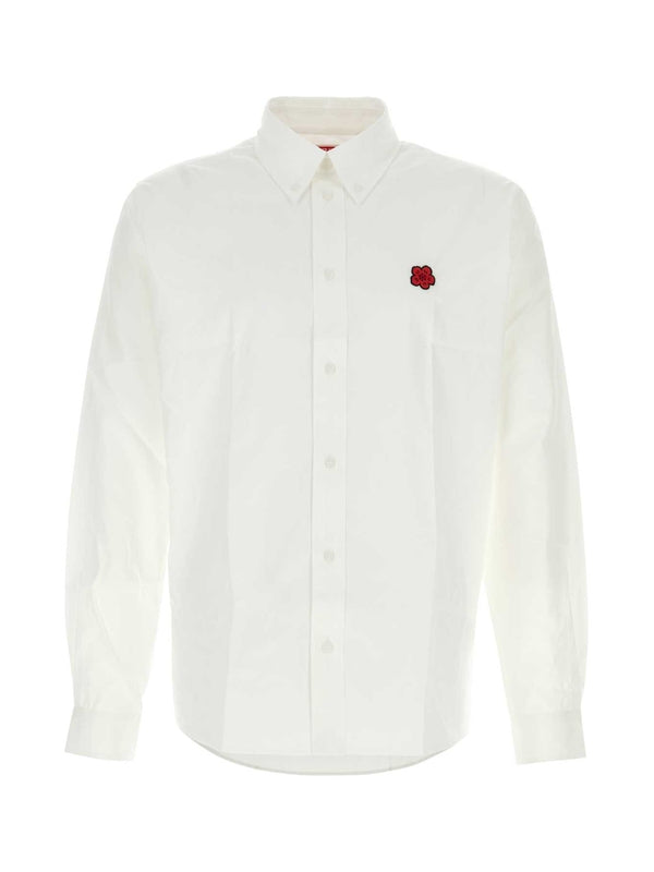 Bokeh Flower Cotton Shirt