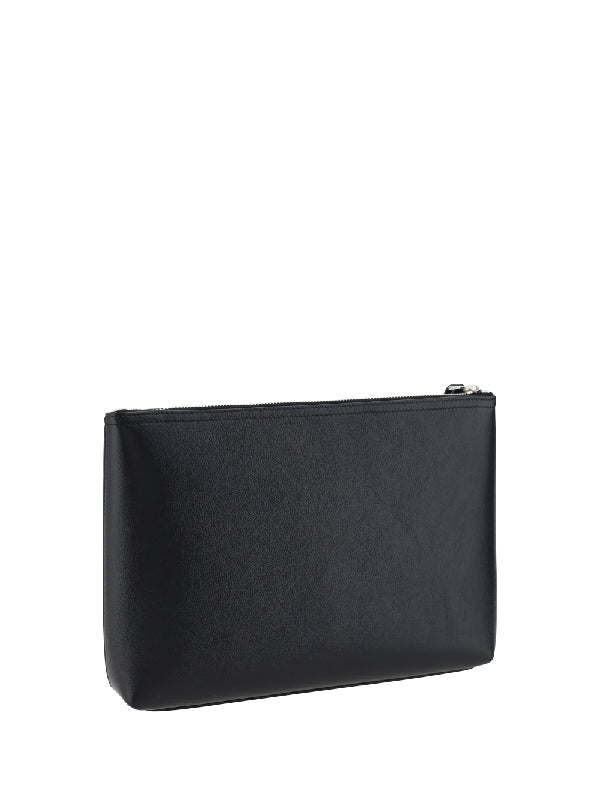 Voyou Logo Printing Leather Clutch