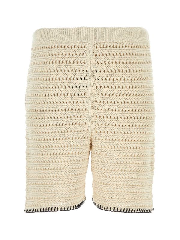 Crochet Knit Bermuda Shorts