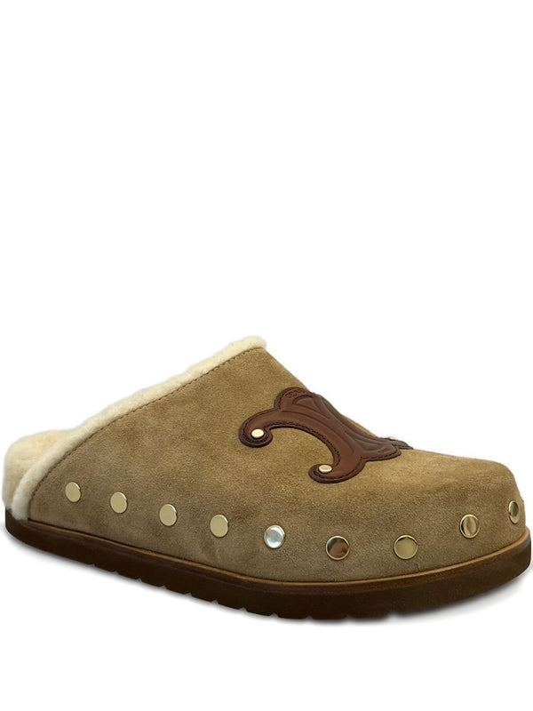 Triomphe Pitea Suede Clogs