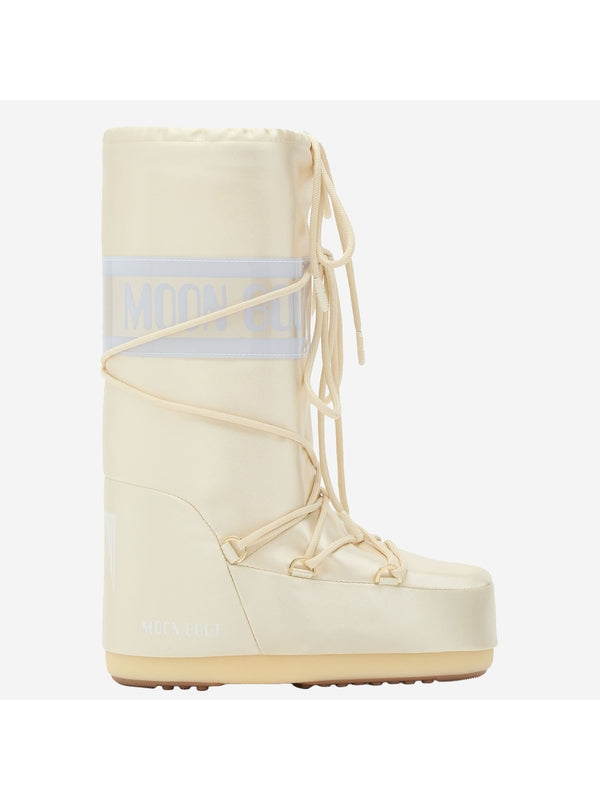 Moonboots Ivory Lace-Up Boots