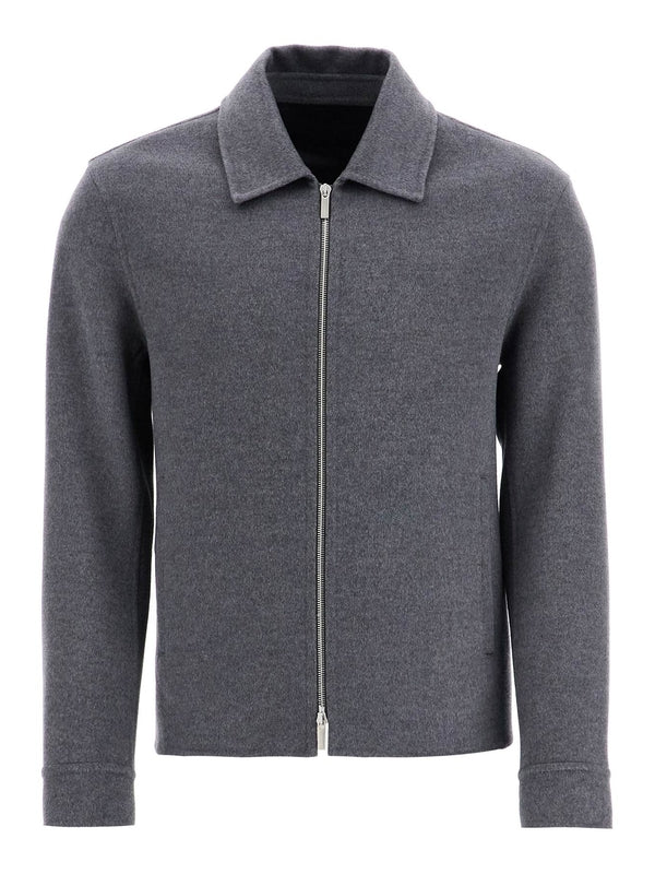 Wool Cashmere Zip-Up Jacket