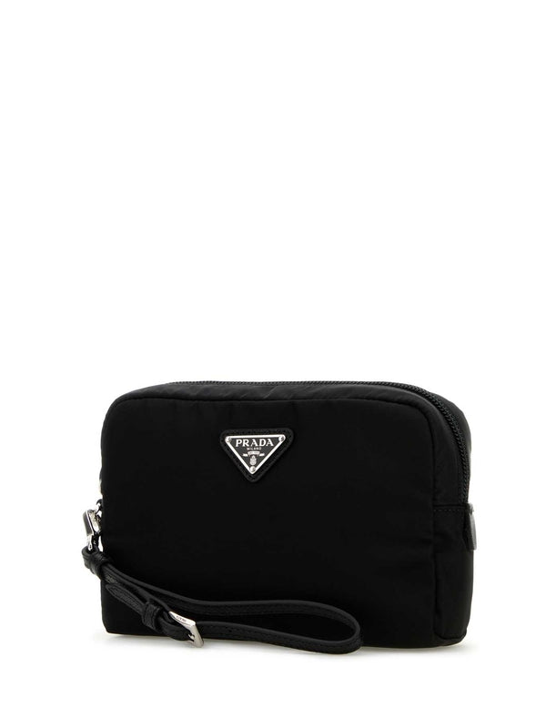 Triangle Logo Nylon Pouch