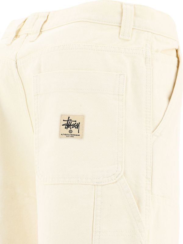 Back Logo Patch Cotton Pants