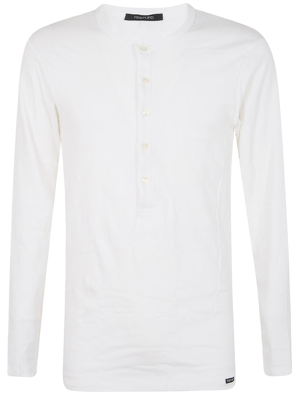 Tom Ford White Long Sleeve Top