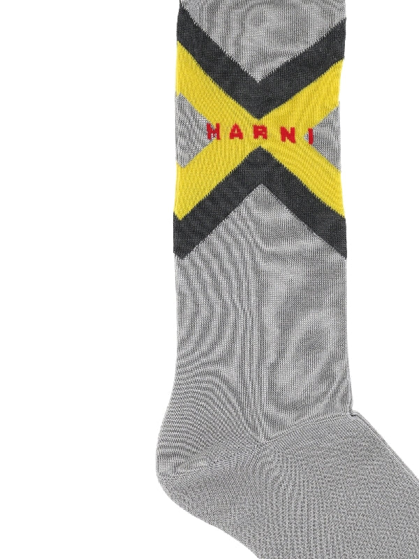 Logo High Top Socks