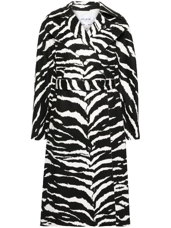 Animal
  Printing Belted Coat