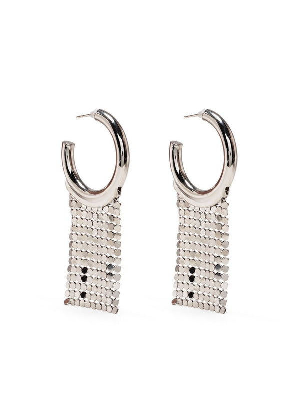 Pixel Drop Hoop Earrings