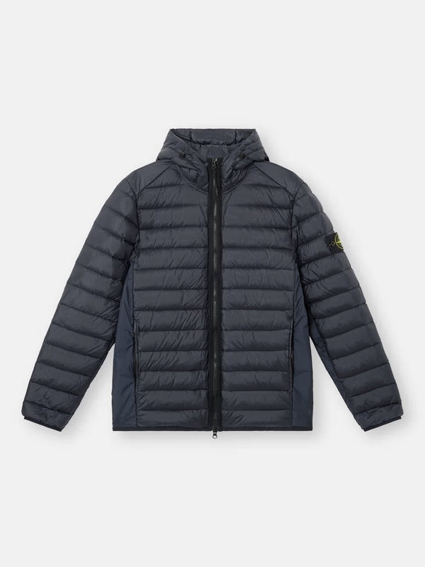 Wappen Patch Nylon Hooded Down Jacket