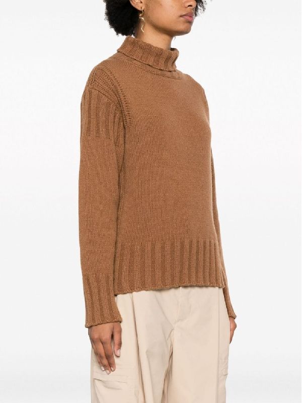 High-Neck Cashmere Knit