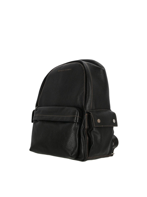 Black Calfskin Backpack