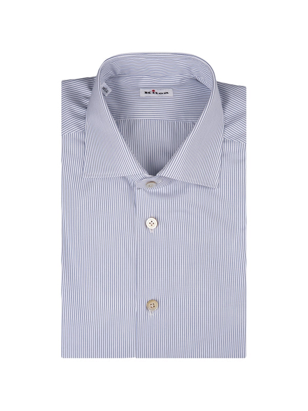 Classic Collar Stripe Cotton Shirt