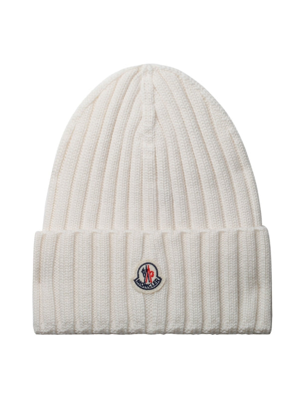 Moncler White Beanies