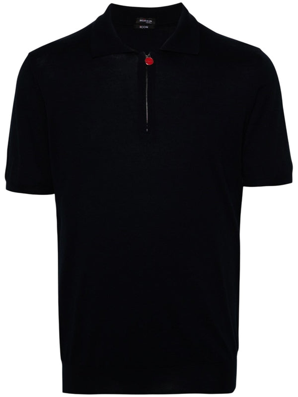 Black Cotton Polo Shirt