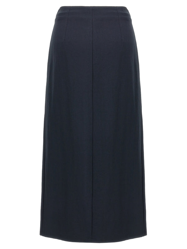 Wrap Detail Long Skirt