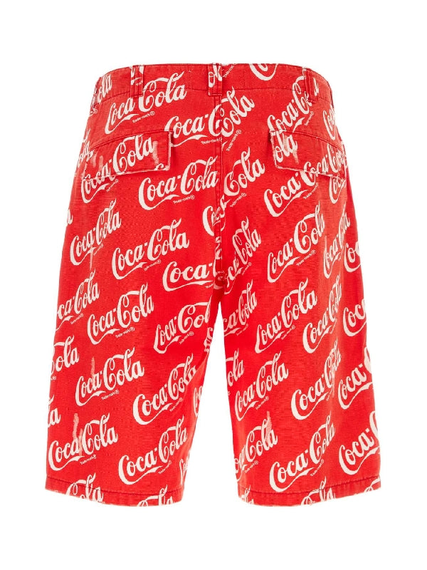 Coca Cola Logo Bermuda Pants