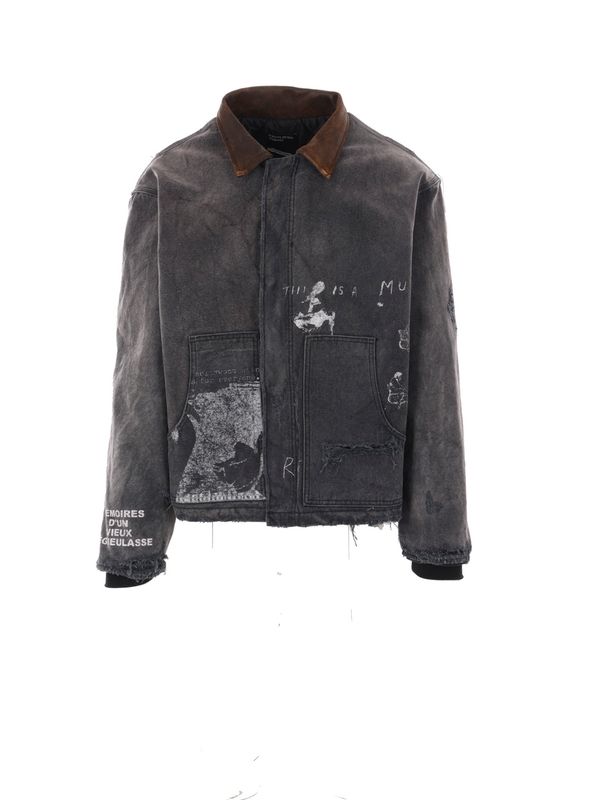 Vintage Washing Distressed Cotton Jacket