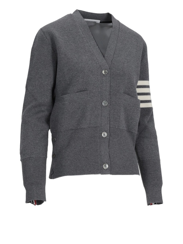 4-Bar RWB Patch Wool Cardigan