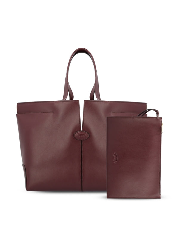 Tod'S Burgundy Tote Bags