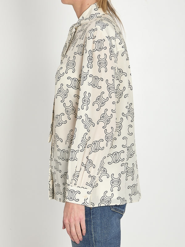 Triomphe Printing Silk Shirt