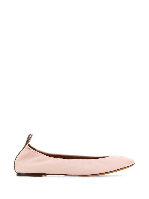 Smooth Leather Ballerina Shoes