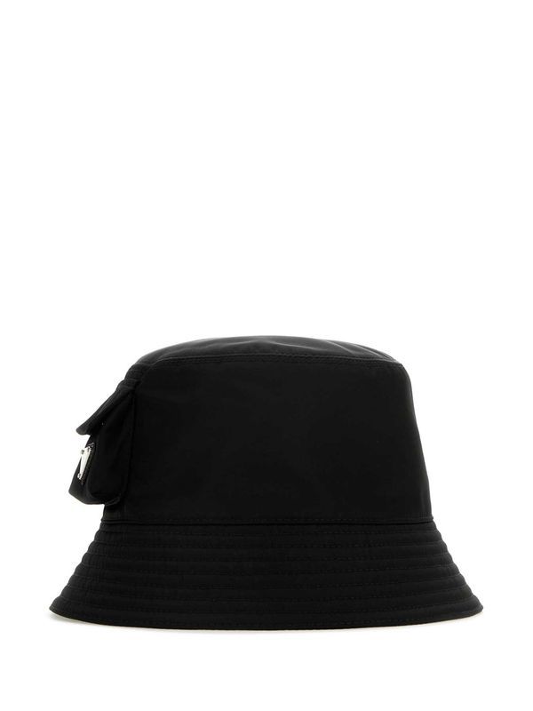 Triangle Logo Pocket Nylon Bucket Hat