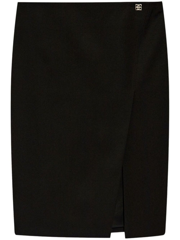 4g Logo Wool Skirt