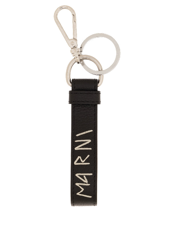 Logo Embroidered Leather
  Keyring