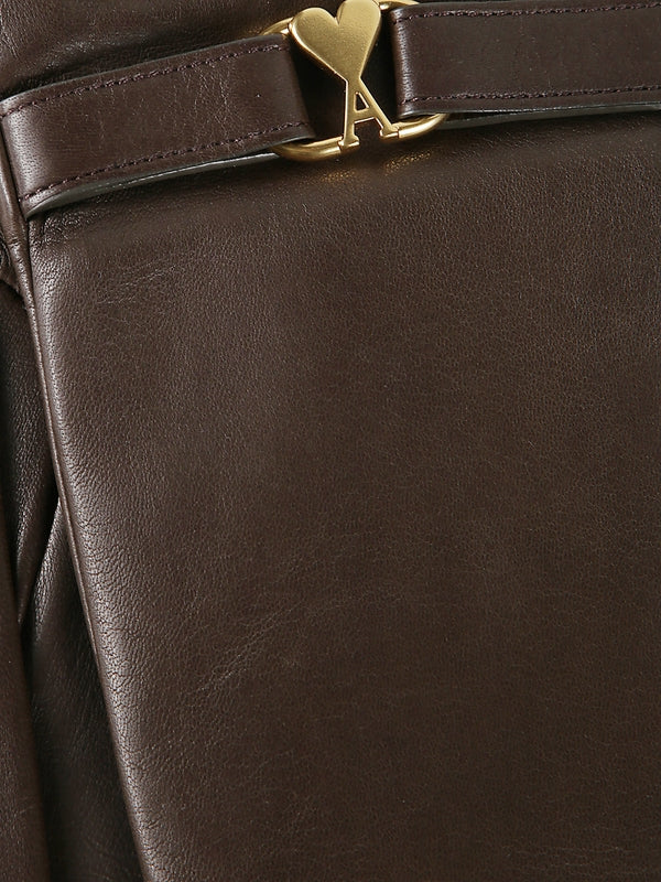 Ami Brown Leather Gloves