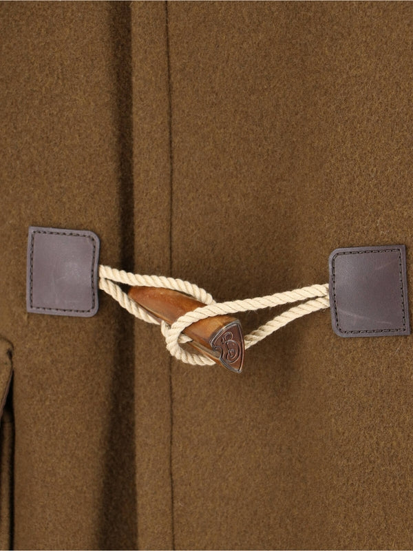 BURBERRY - Wool Blend Hooded Duffel Coat - Jente