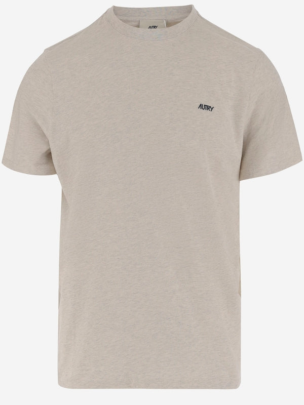 Autry Beige Short Sleeve T-Shirt