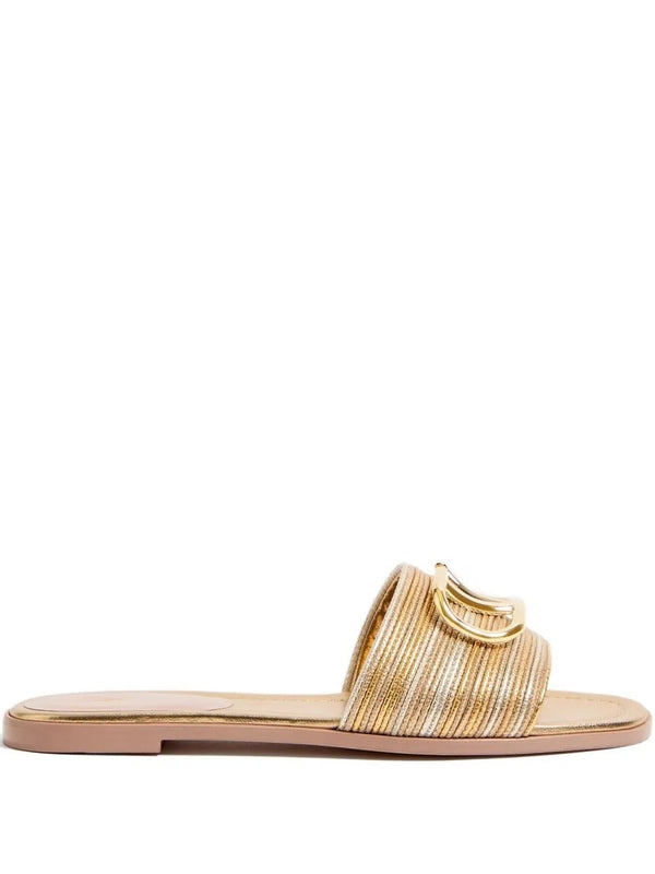 Valentino Gold Slides
