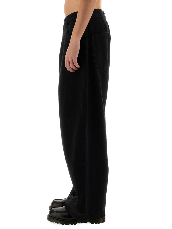 Black Wide Denim Pants