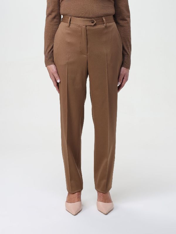 Wool Blend Tailored Pants