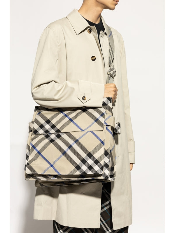 Trench Check Pattern Medium
  Tote Bag