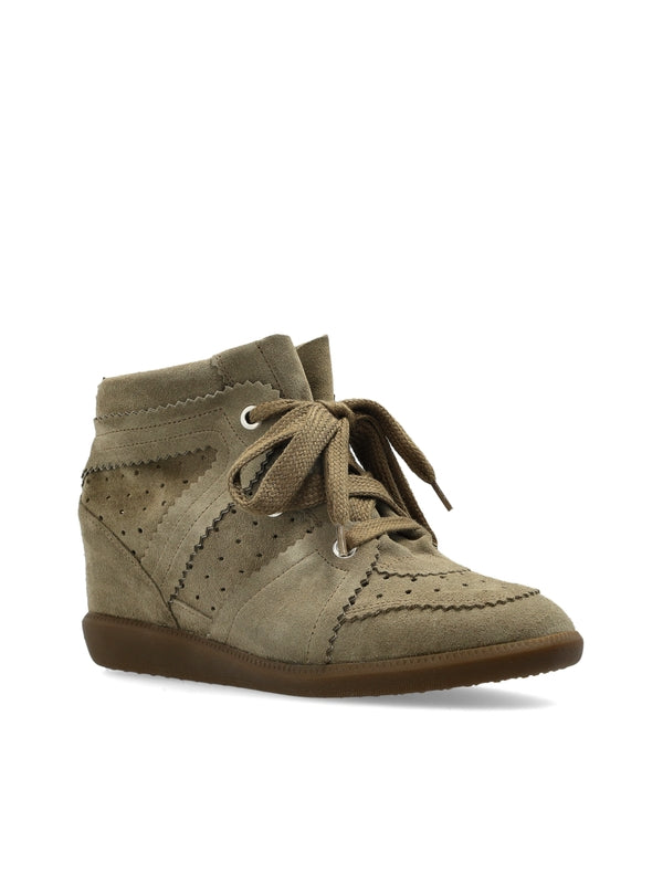 Bobby Suede Leather High-Top Sneakers