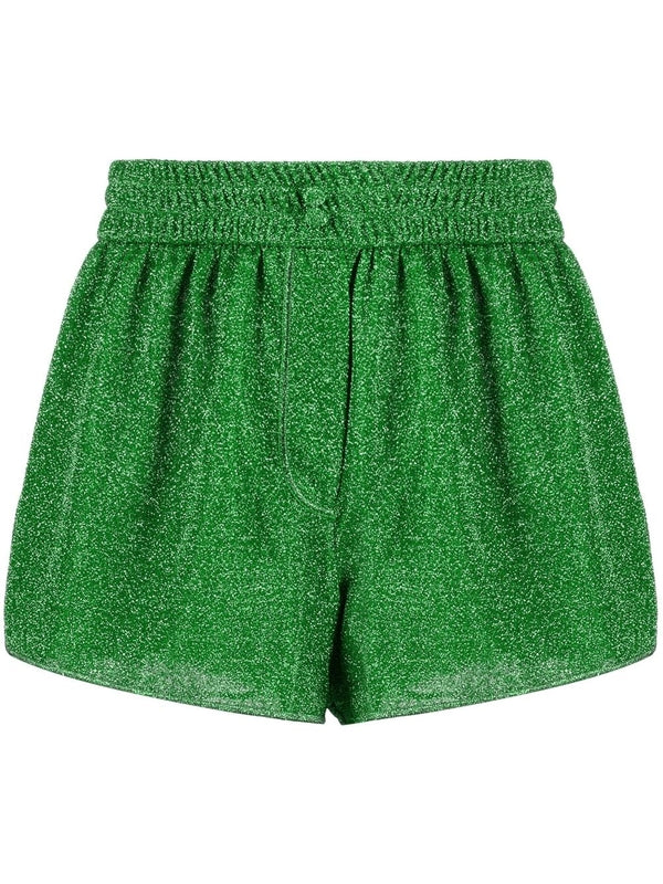 Glitter Effect Banded Nylon Blend Shorts