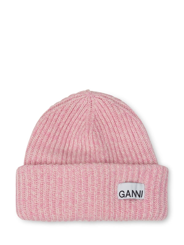 Logo Label Wool Beanie