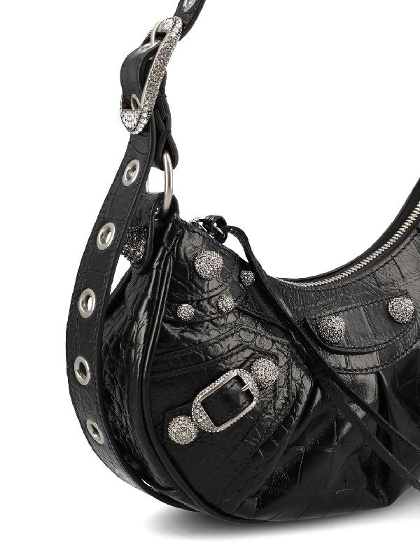 Balenciaga Le Cargol Xs Black Crossbody & Shoulder Bags